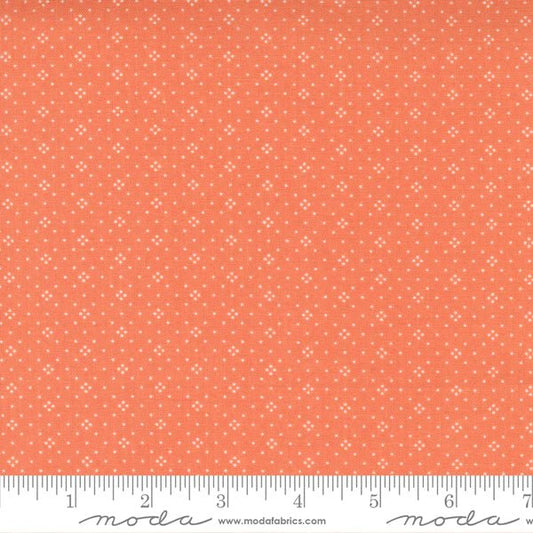 Coral Eyelet from Cinnamon and Cream by Fig Tree Co for Moda Fabrics