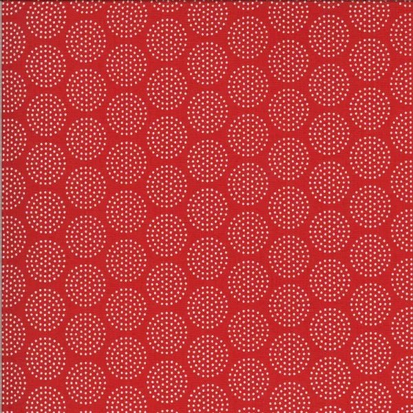 Animal Crackers Red Brushed Cotton by Sweetwater for Moda Fabrics