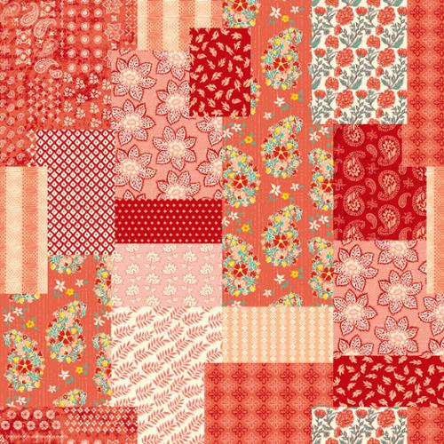 Patchwork in Persimmon from Cadence by Crystal Manning for Moda Fabrics