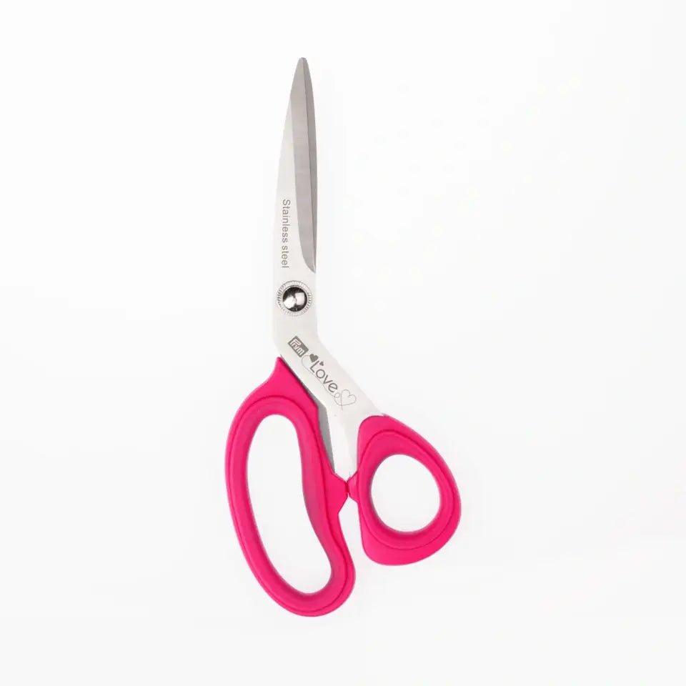 Prym Love, Textile scissors with micro serration,  21cm/8'', pink