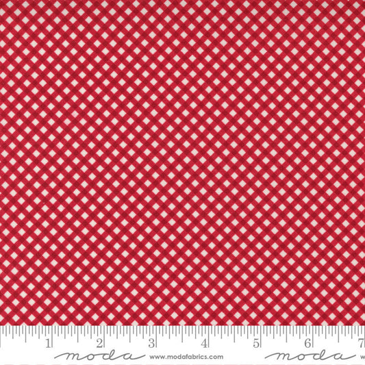 Flirt Gingham Red Fabric by Sweetwater for Moda Fabrics