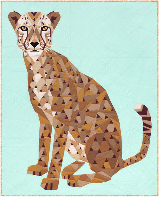 Cheetah Abstractions Quilt Foundation Paper Piecing Workshop,