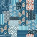 Patchwork in Indigo from Cadence by Crystal Manning for Moda Fabrics