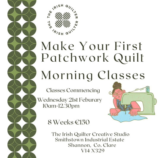 Make Your First Patchwork Quilt Wednesday Morning Classes