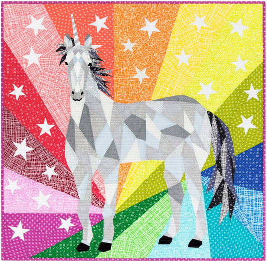Unicorn & Horse Abstractions Quilt Foundation Paper Piecing Workshop,