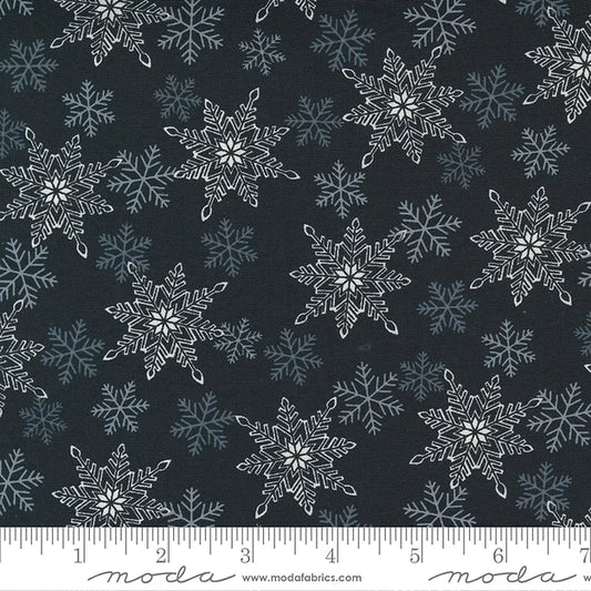 Home Sweet Holidays  Black Snowflakes by Deb Strain for Moda Fabrics