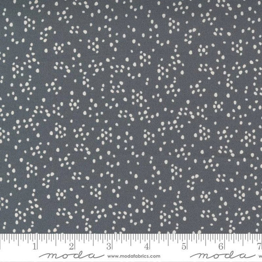 Through The Woods Pebbled Path Blender Dot Spots Charcoal Fabric by Sweetfire Road for Moda Fabrics