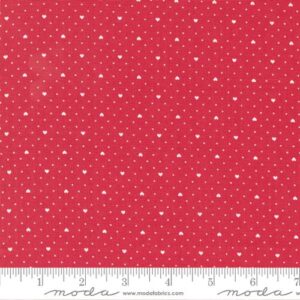 Red Heart Dot from Lighthearted by Camille Roskelley for Moda Fabrics