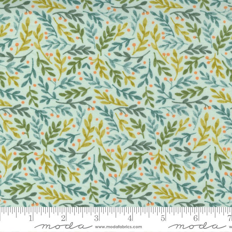 Effie's Woods Mint by Deb Strain for Moda Fabrics