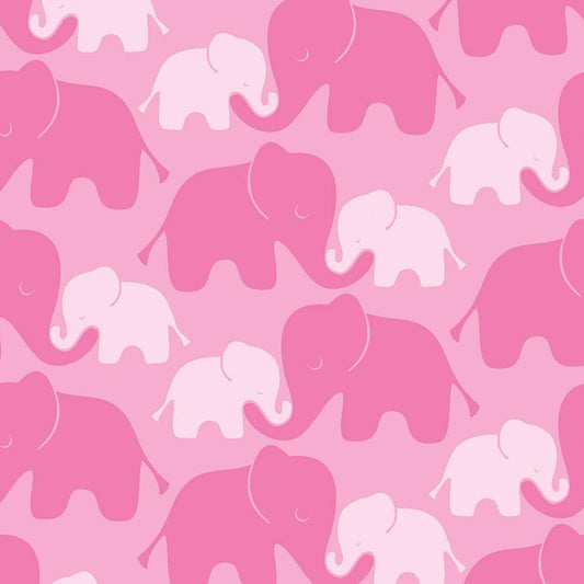 Imaginarium Pink Flannel Elephants by Camelot