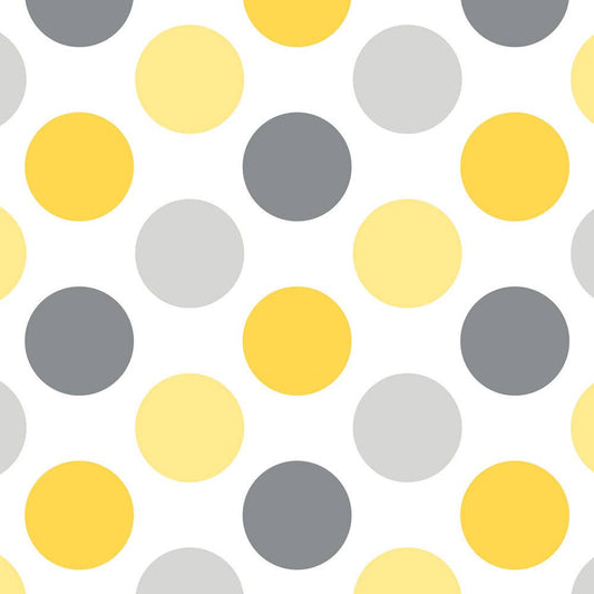 Gray Matters Big Dots 100% Cotton Flannel by Camelot