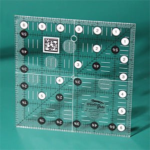 Non-Slip 6½ Inch x 6½ Inch Square Quilt Ruler by Creative Grids