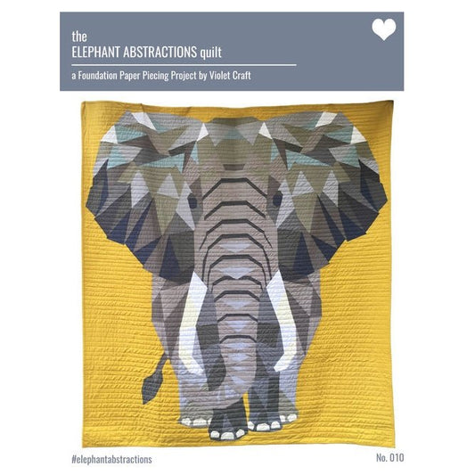 The Elephant Abstractions Quilt Pattern by Violet Craft
