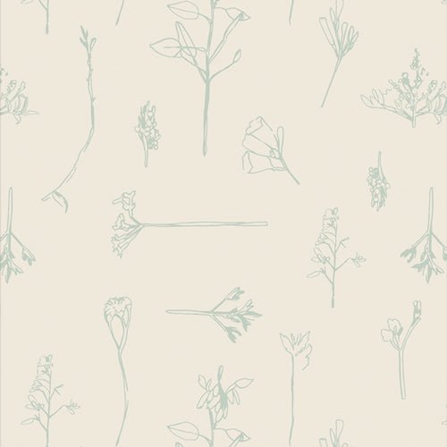 Sonic Flora Vert, The Vert Fusion Collection by Art Gallery Fabrics