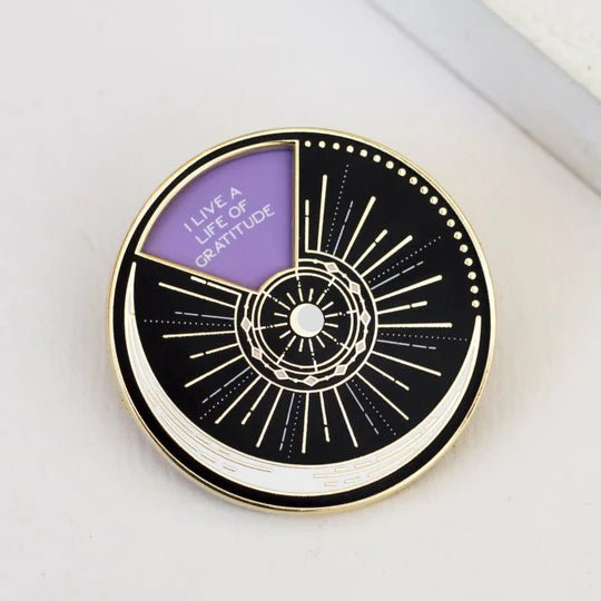 Bold Affirmations 1 Interactive Spinner Enamel Pin byThe Gray Muse