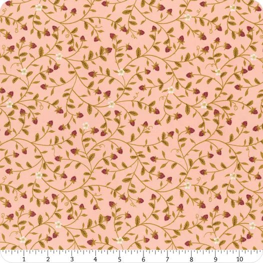 Strawberry Tangle in Strawberry Cream from Evermore by Sweetfire Road for Moda Fabrics