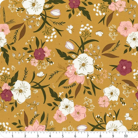 Woodland Bouquet in Honey from Evermore by Sweetfire Road for Moda Fabrics