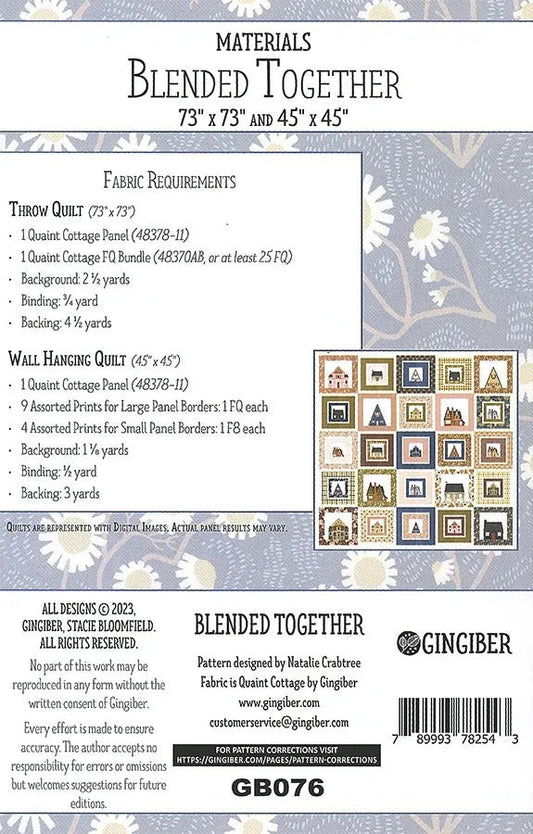 Blended Together Quilt Pattern by Gingiber