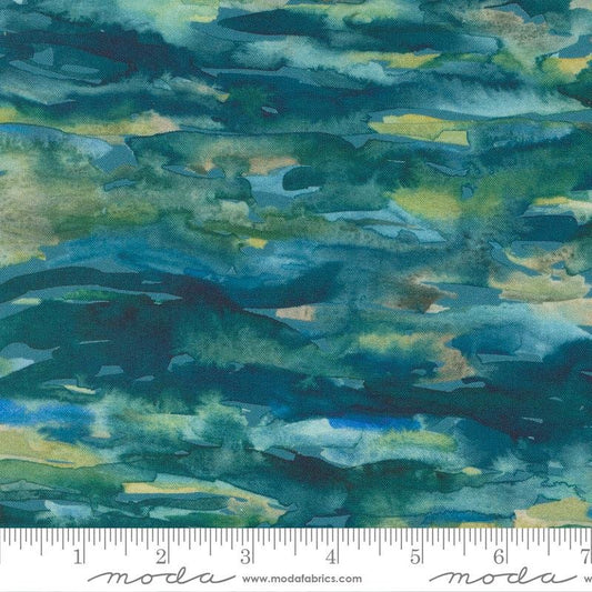 Spruce Reflections on the Water from Desert Oasis by Create Joy Project for Moda Fabrics