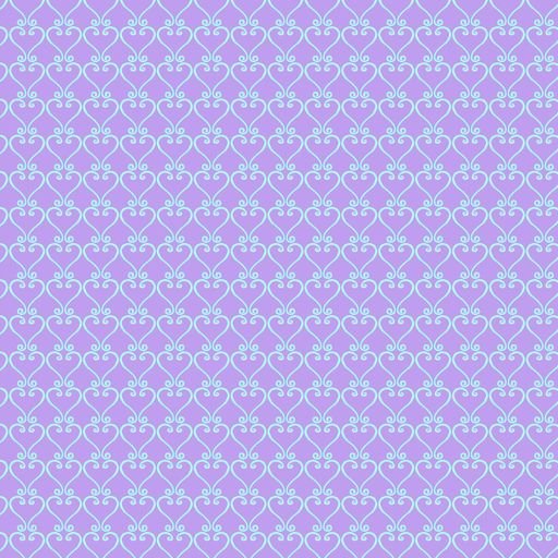 Heart Trellis in Purple from Spring Garden Gnomes by Kanvas Studio for Benartex Fabrics