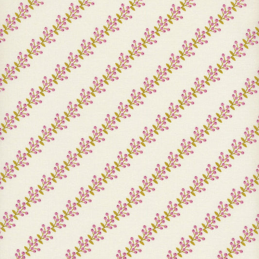 Berry Bramble in Porcelain from Wild Meadow by Sweetfire Road for Moda Fabrics