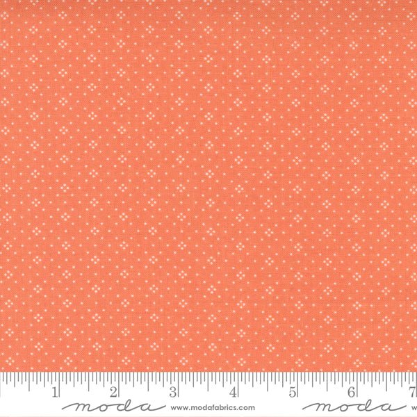 Coral Eyelet from Cinnamon and Cream by Fig Tree Co for Moda Fabrics