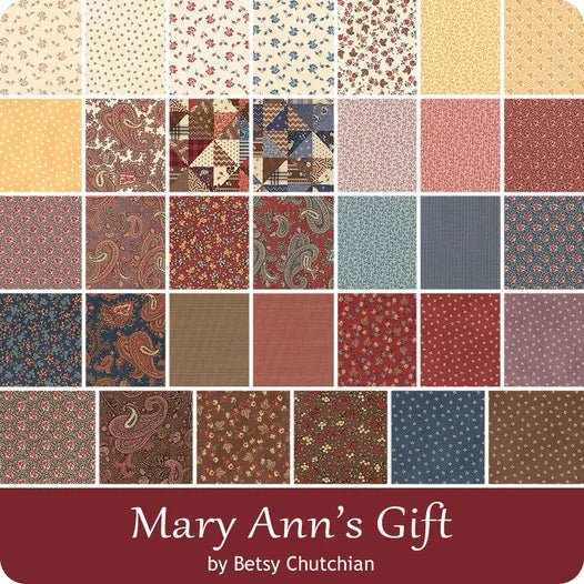 Mary Ann’s Gift Charm Pack by Betsy Chutchian for Moda Fabrics