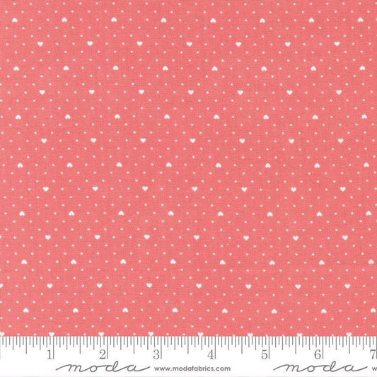 Pink Heart Dot from Lighthearted by Camille Roskelley for Moda Fabrics