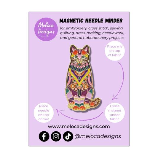 Mandala Cat Needle Minder