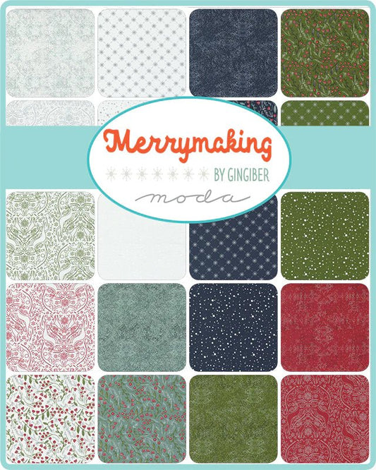 REDUCED:  Merrymaking Charm Pack by Gingiber for Moda Fabrics