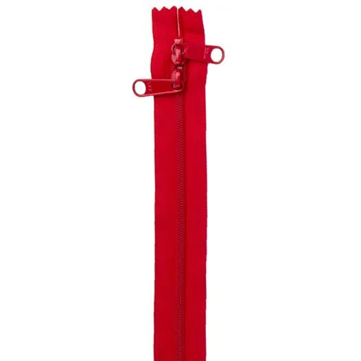Atom Red 30" Double Slide Handbag Zipper ByAnnie