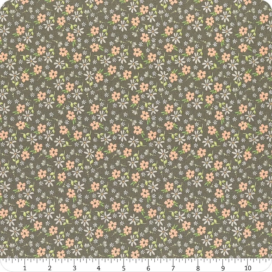 Floral in Charcoal from Emma by Sherri & Chelsi for Moda Fabrics