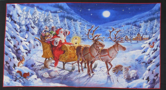 Santa Claus is Coming Quilting Panel