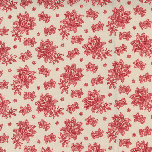 Cranberries and Cream Jacobean Paisley Sugar Cranberry by 3 Sisters for Moda Fabrics