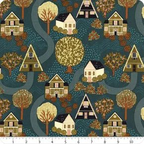 Street View in Lake from Quaint Cottage by Gingiber for Moda Fabrics