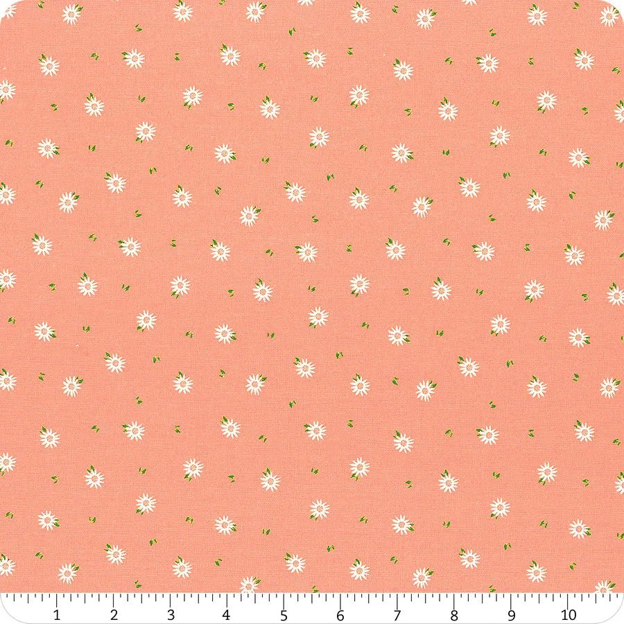 Sincerely Yours Coral Chamomile by Sherri and Chelsi for Moda Fabrics