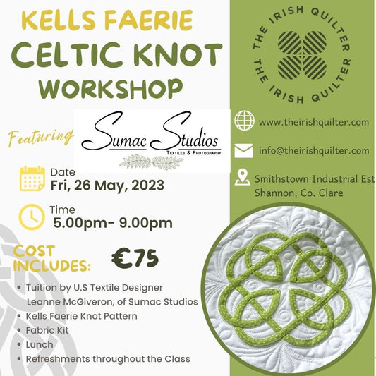 Kells Faerie Knot Workshop with Leanne McGiveron of Sumac Studios, Friday May 26th