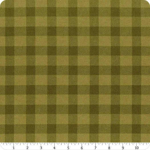 Yuletide Gatherings Flannels Holly Large Green Buffalo Plaid by Primitive Gatherings for Moda Fabrics